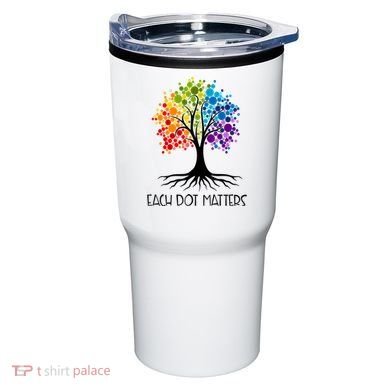 Colorful Tree Each Dot Matters Dot Day Polka Dot Gift Tumbler