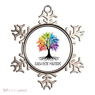 Colorful Tree Each Dot Matters Dot Day Polka Dot Gift Ornament