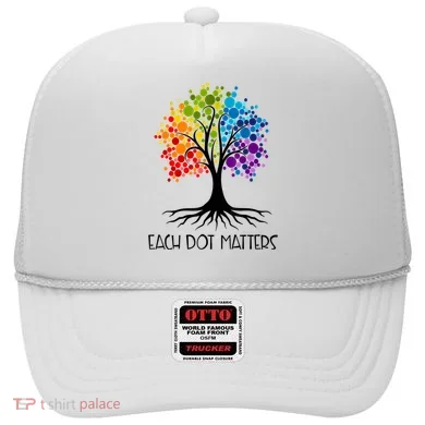 Colorful Tree Each Dot Matters Dot Day Polka Dot Gift Hat