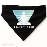 Crank The Edm Electronic Dance Music Humor USA-Made Doggie Bandana thumb 0