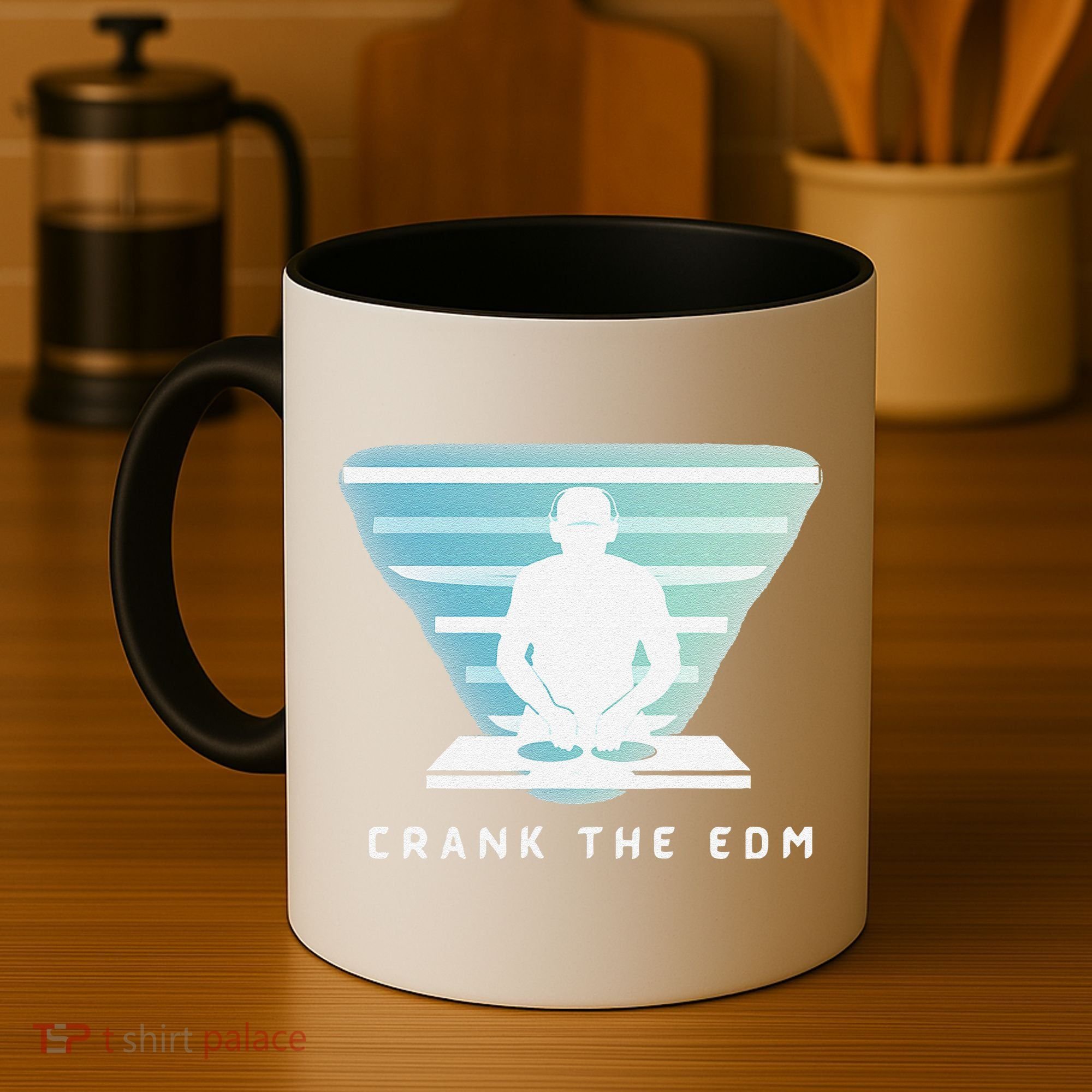 Crank The Edm Electronic Dance Music Humor Coffee Mug