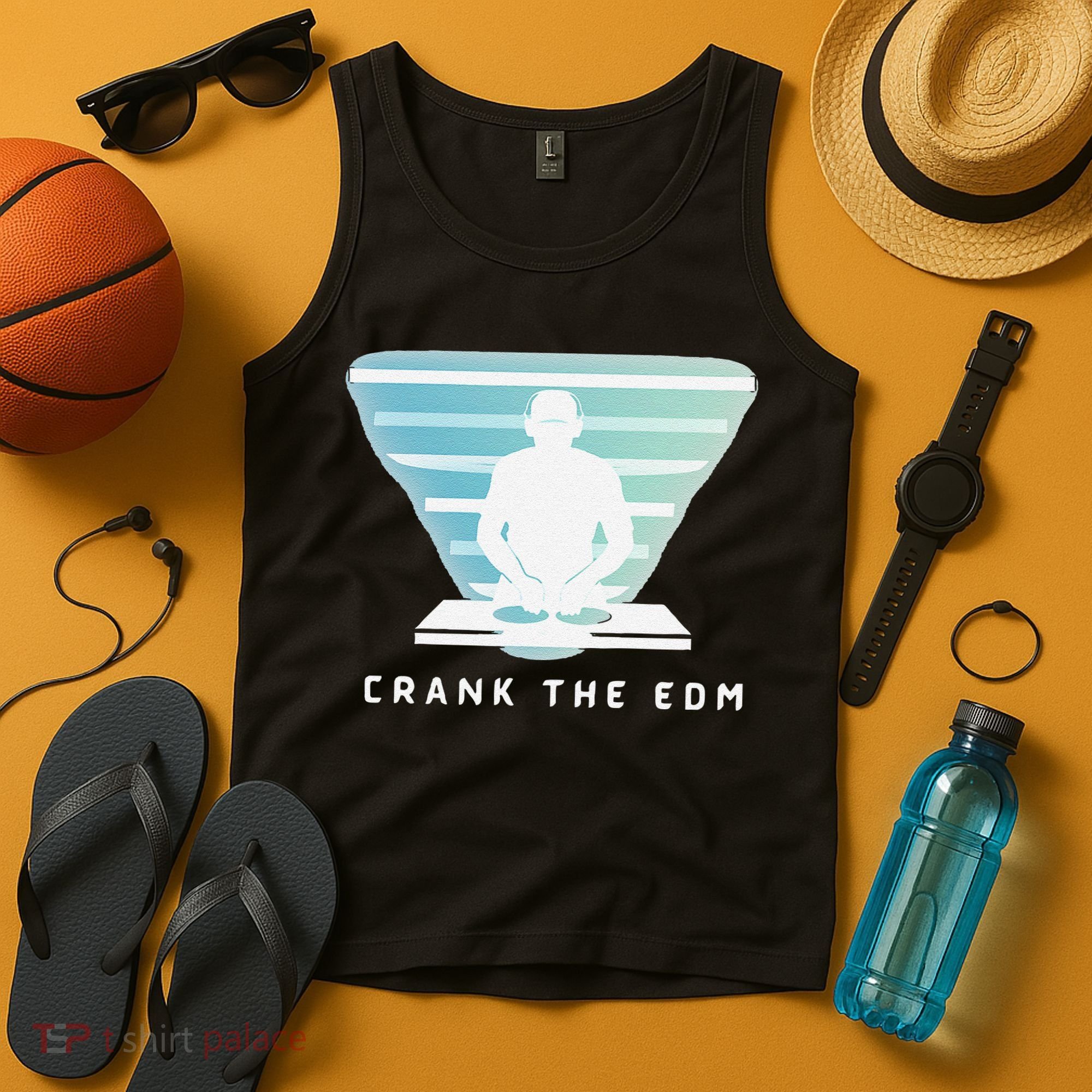 Crank The Edm Electronic Dance Music Humor Tank Top