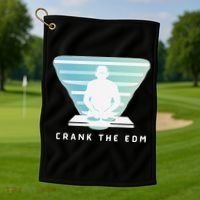 Crank The Edm Electronic Dance Music Humor Golf Towel thumb 1
