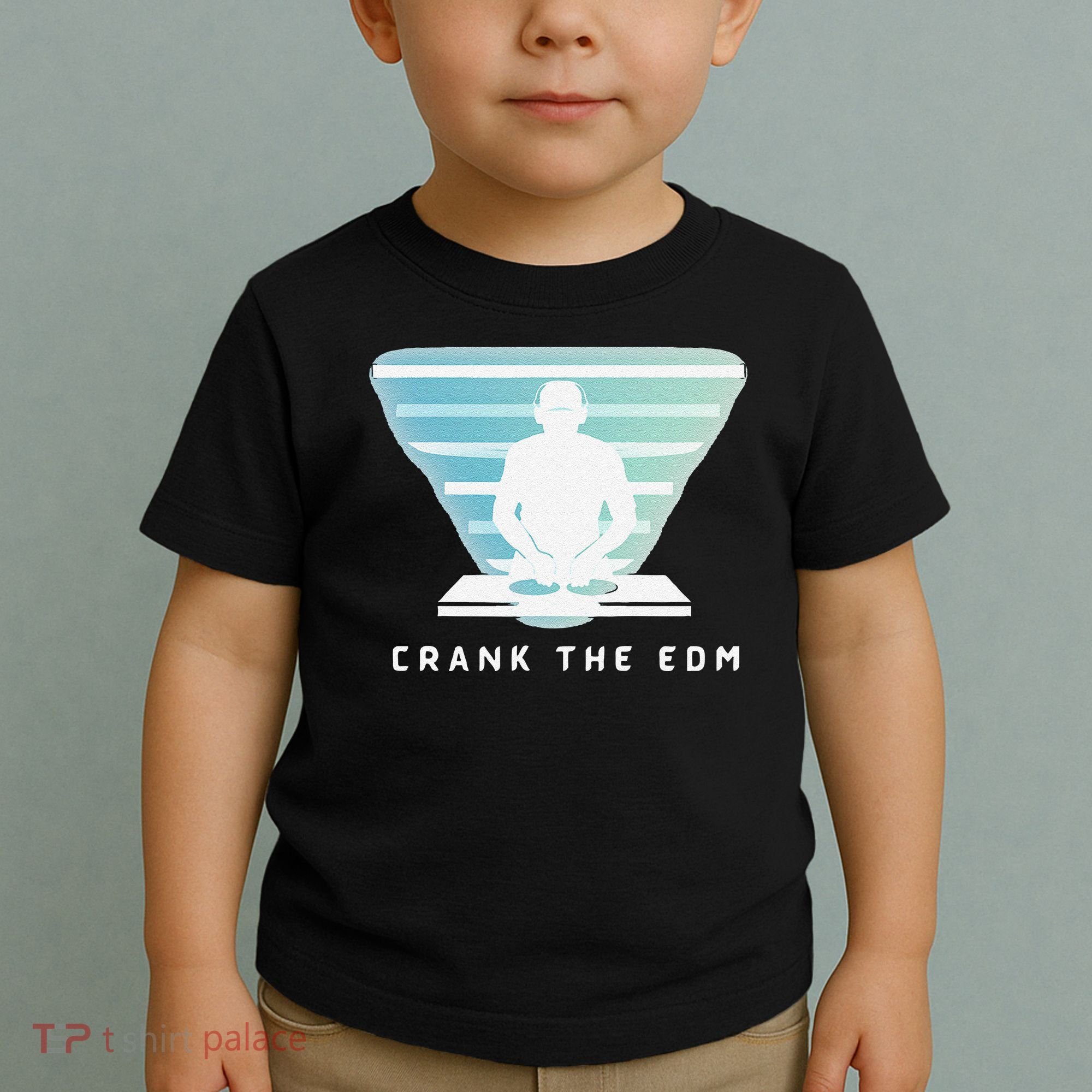 Crank The Edm Electronic Dance Music Humor Toddler T-Shirt