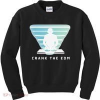 Crank The Edm Electronic Dance Music Humor Kids Sweatshirt thumb 0