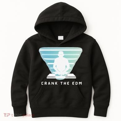 Crank The Edm Electronic Dance Music Humor Kids Hoodie