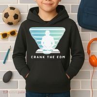 Crank The Edm Electronic Dance Music Humor Kids Hoodie thumb 2