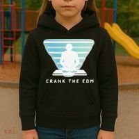Crank The Edm Electronic Dance Music Humor Kids Hoodie thumb 3