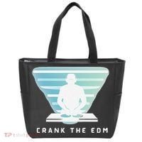 Crank The Edm Electronic Dance Music Humor Tote Bag thumb 0