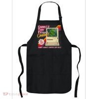 Commit Tax Fraud Online! Distressed Retro Video Game Box Art Apron thumb 0