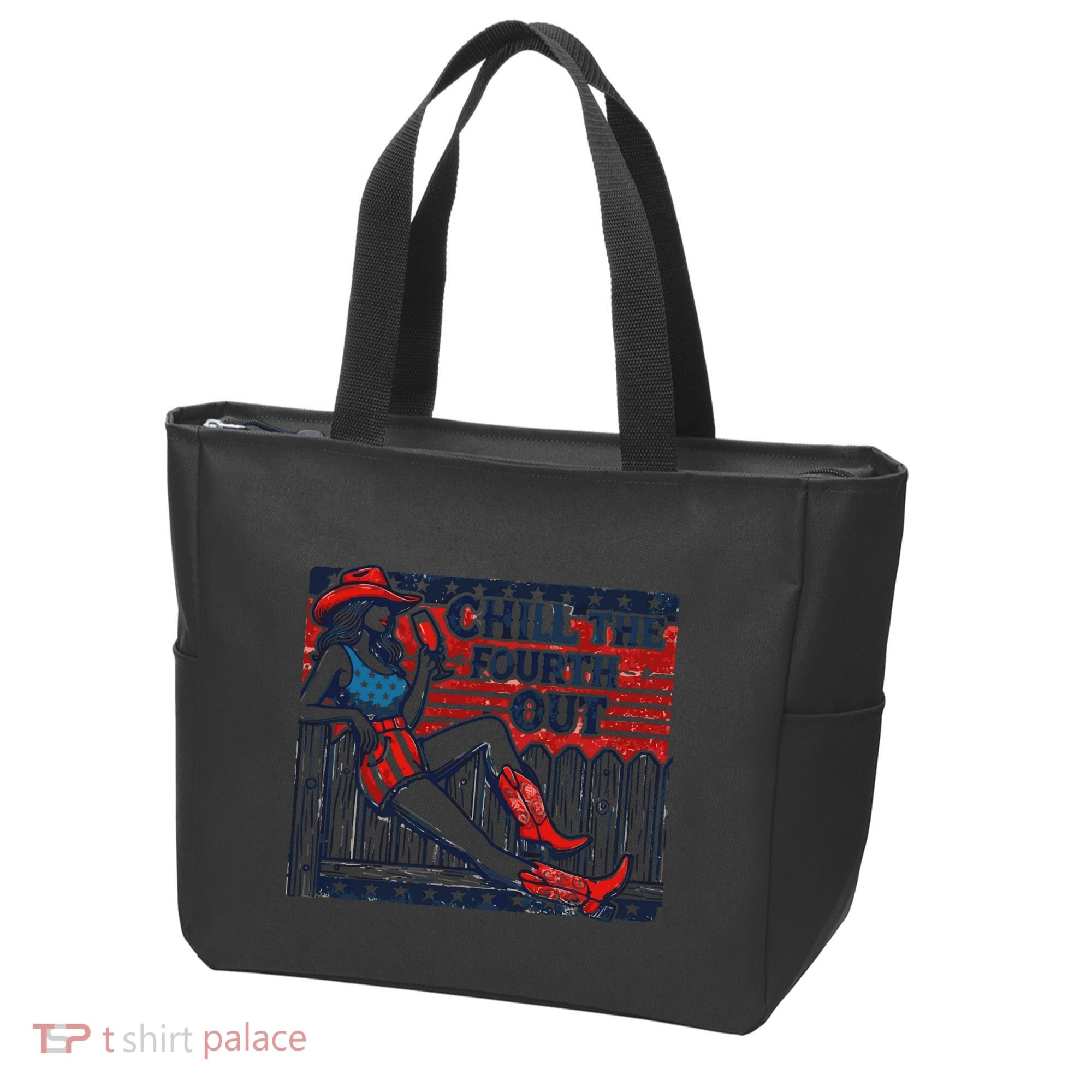 Chill The Fourth Out Funny 4th Of July Tote Bag
