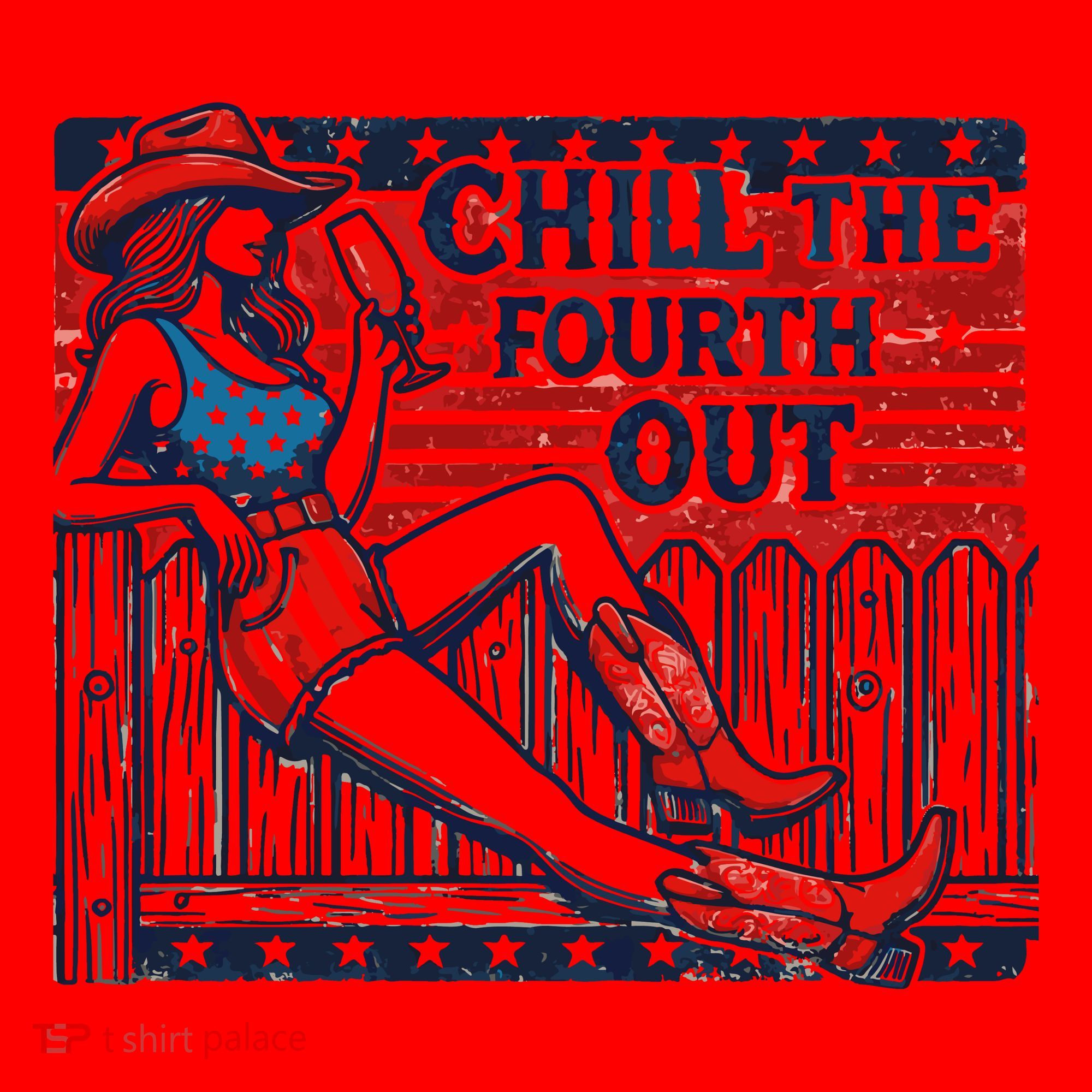 Chill The Fourth Out Funny 4th Of July Santa Hat
