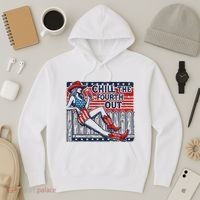 Chill The Fourth Out Funny 4th Of July Hoodie thumb 3
