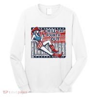 Chill The Fourth Out Funny 4th Of July Long Sleeve Shirt thumb 0