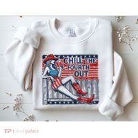 Chill The Fourth Out Funny 4th Of July Sweatshirt thumb 2