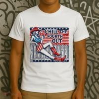 Chill The Fourth Out Funny 4th Of July T-Shirt thumb 3