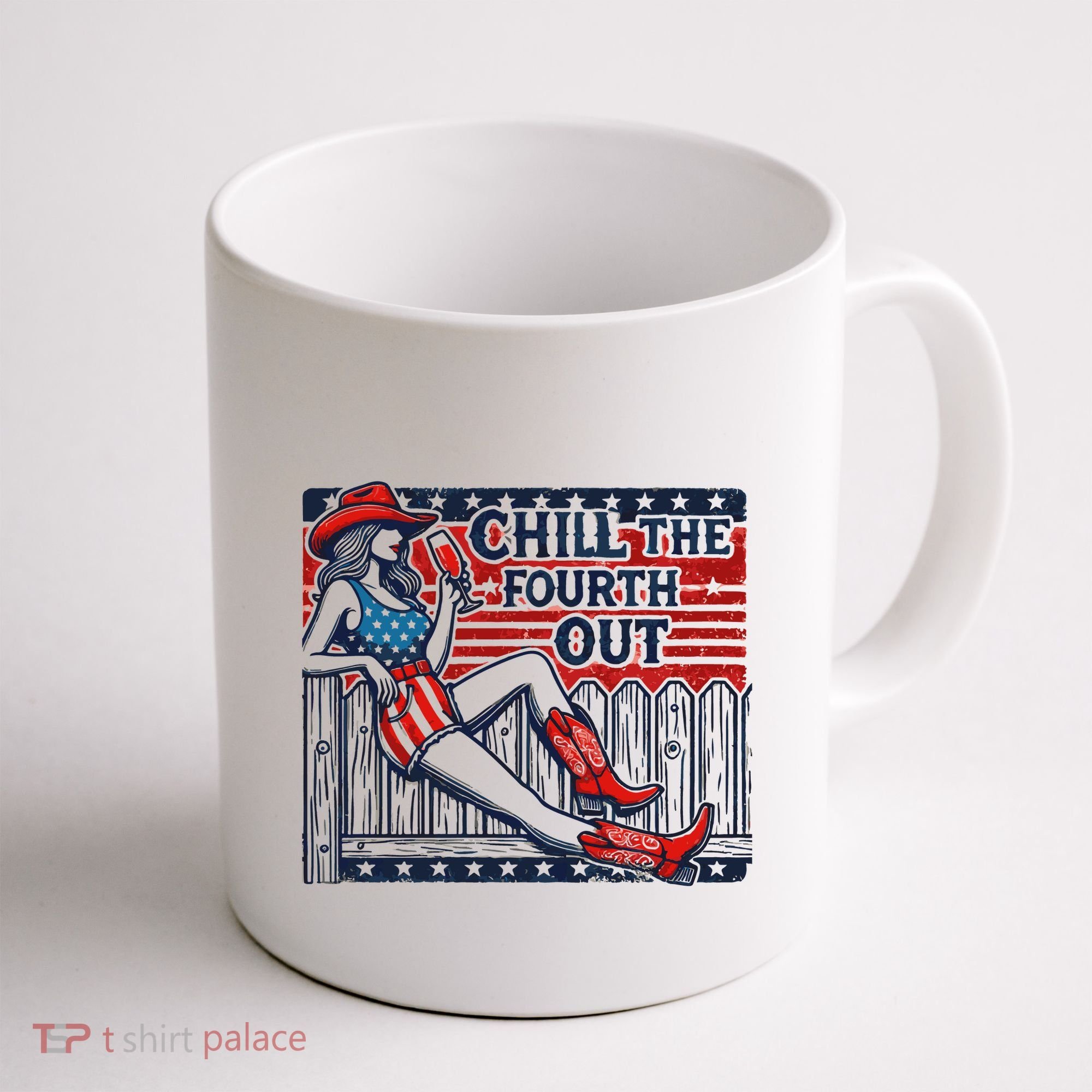 Chill The Fourth Out Funny 4th Of July Coffee Mug