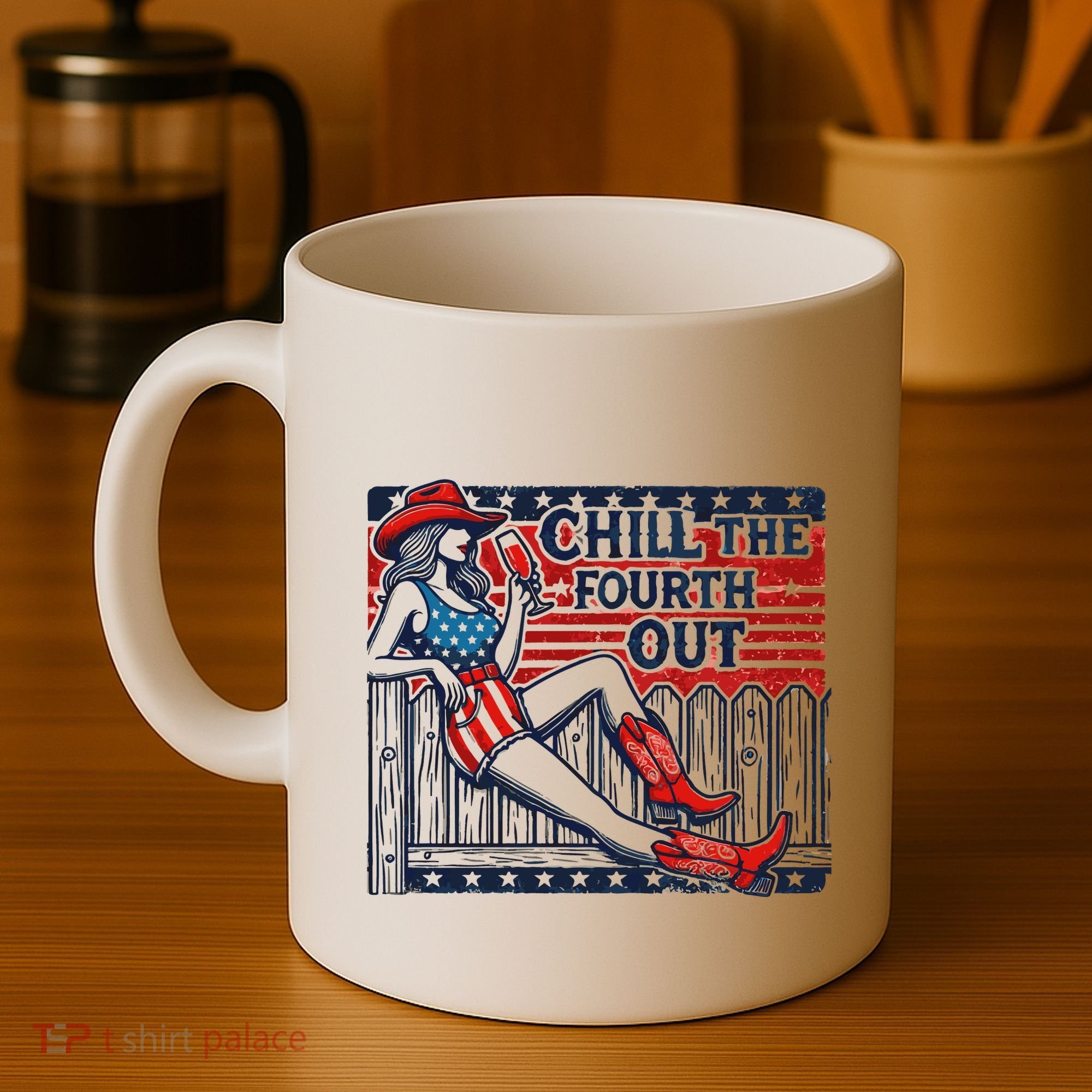 Chill The Fourth Out Funny 4th Of July Coffee Mug