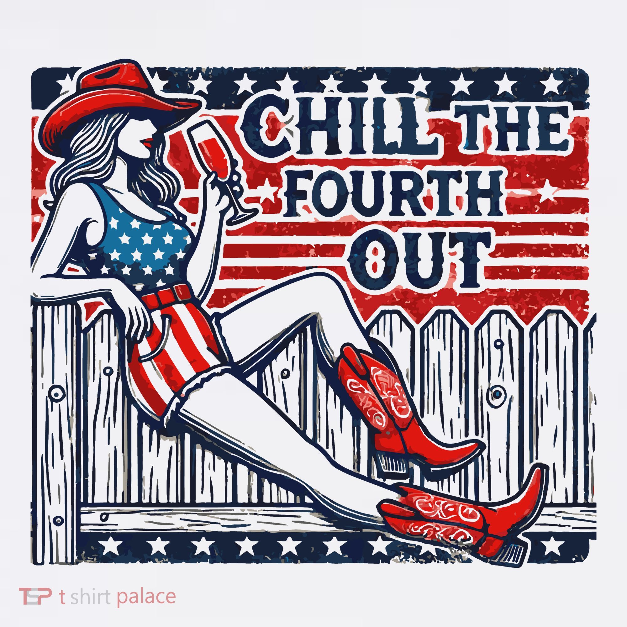 Chill The Fourth Out Funny 4th Of July Women's Hoodie