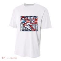 Chill The Fourth Out Funny 4th Of July Youth Performance Sprint T-Shirt thumb 0