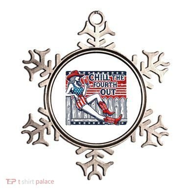 Chill The Fourth Out Funny 4th Of July Ornament
