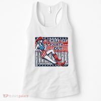 Chill The Fourth Out Funny 4th Of July Women's Tank Top thumb 0
