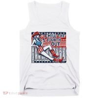 Chill The Fourth Out Funny 4th Of July Tank Top thumb 0