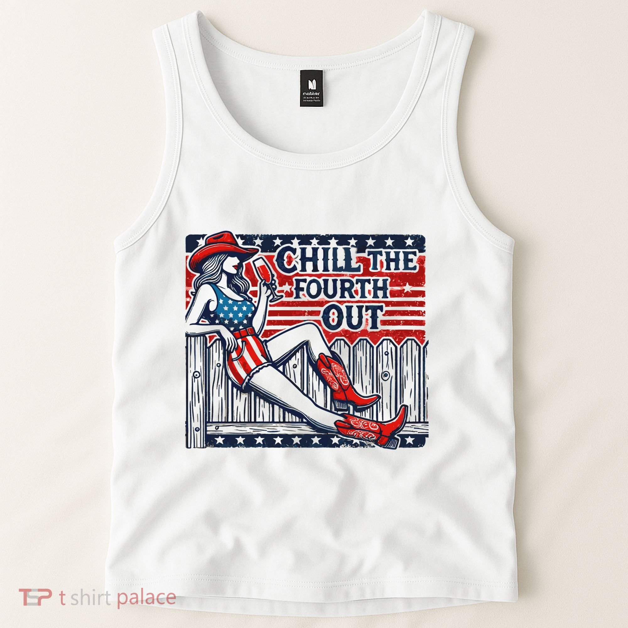 Chill The Fourth Out Funny 4th Of July Tank Top