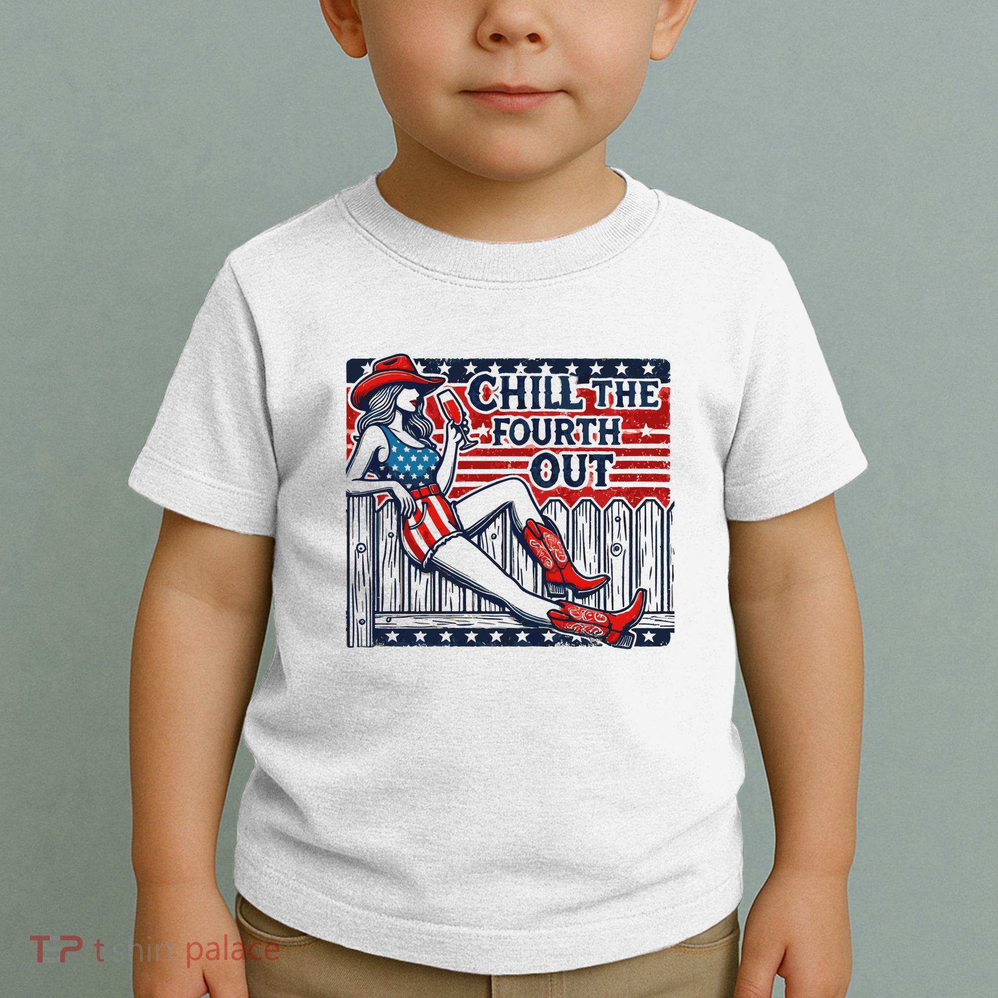Chill The Fourth Out Funny 4th Of July Toddler T-Shirt