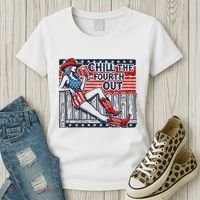 Chill The Fourth Out Funny 4th Of July Women's T-Shirt thumb 3