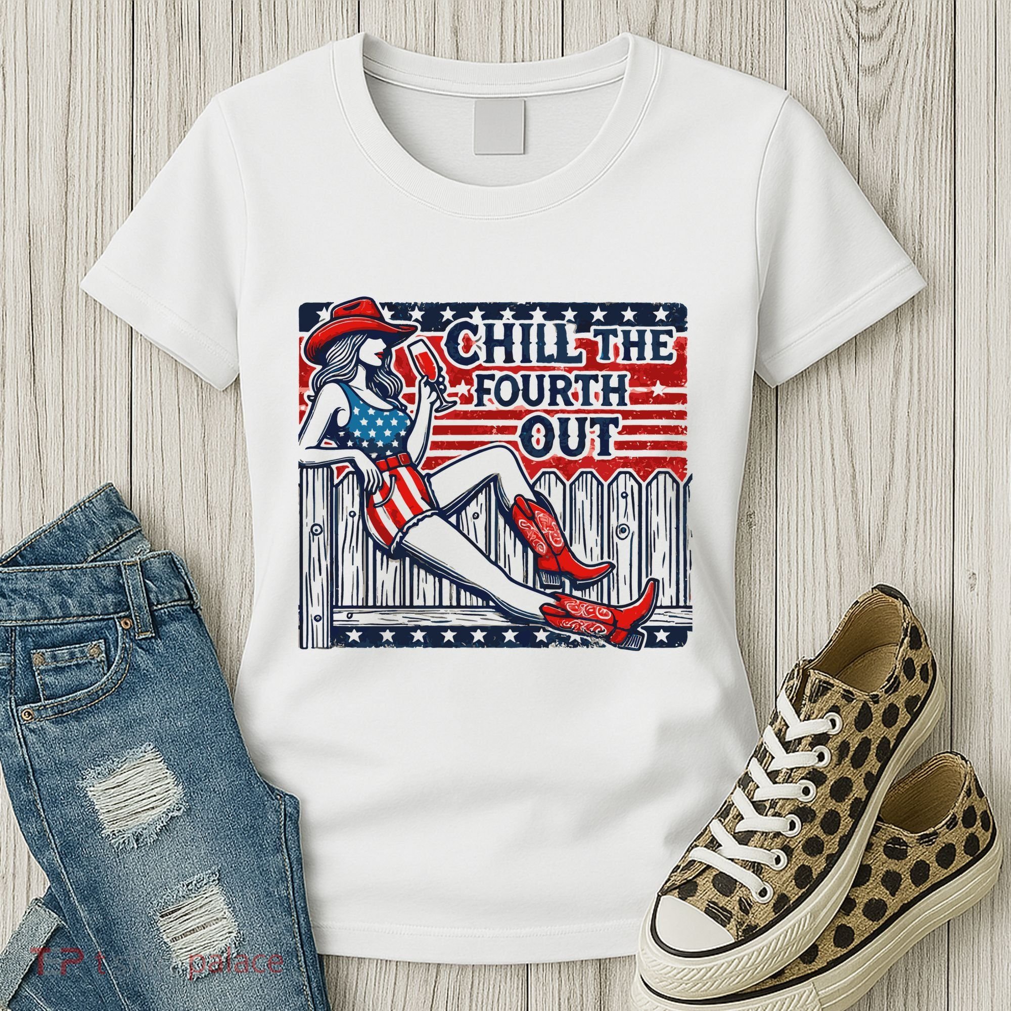 Chill The Fourth Out Funny 4th Of July Women's T-Shirt