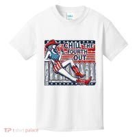 Chill The Fourth Out Funny 4th Of July Kids T-Shirt thumb 0