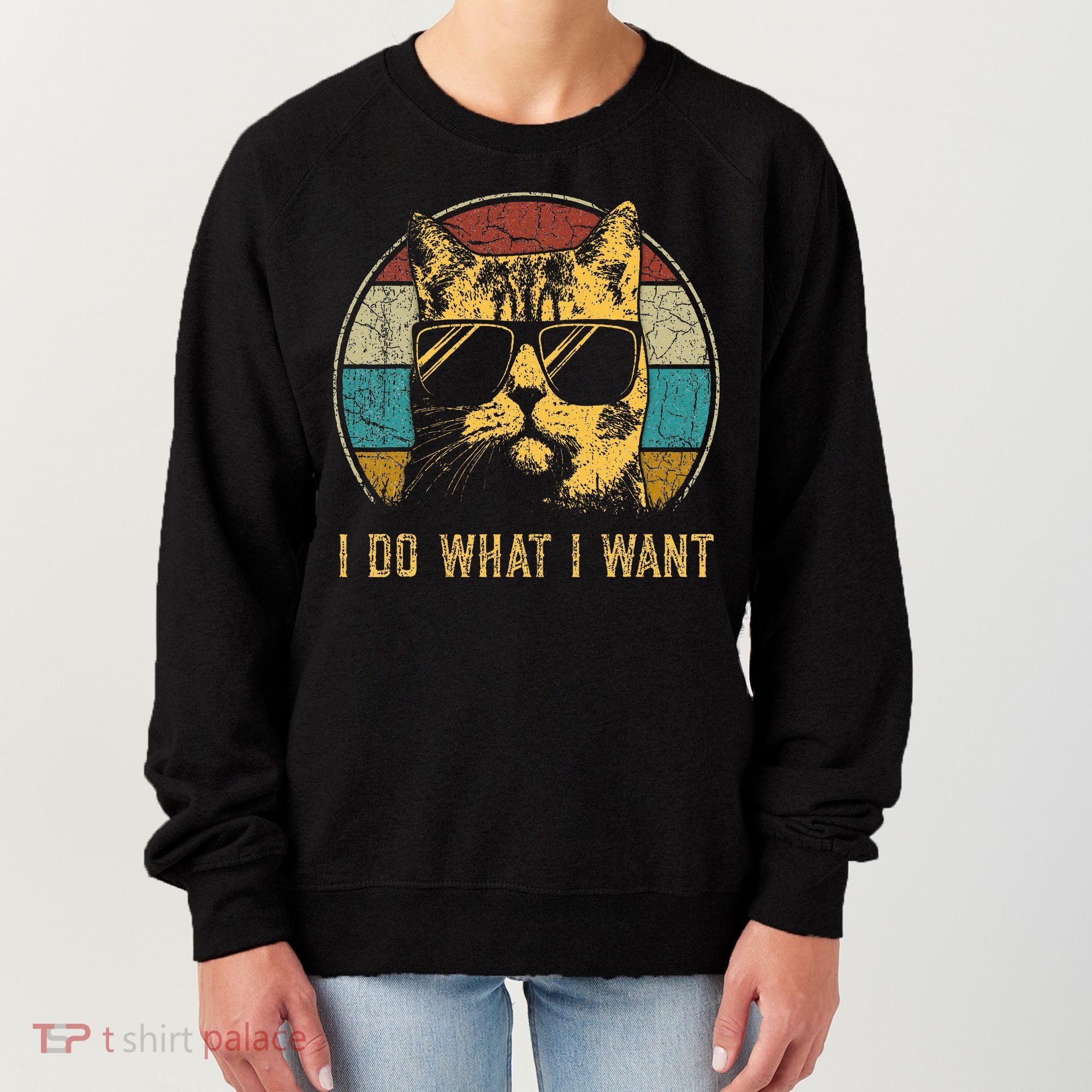 Cat Themed Funny I Do What I Want Cat Women's Sweatshirt