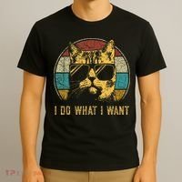 Cat Themed Funny I Do What I Want Cat T-Shirt thumb 3