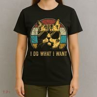 Cat Themed Funny I Do What I Want Cat T-Shirt thumb 4