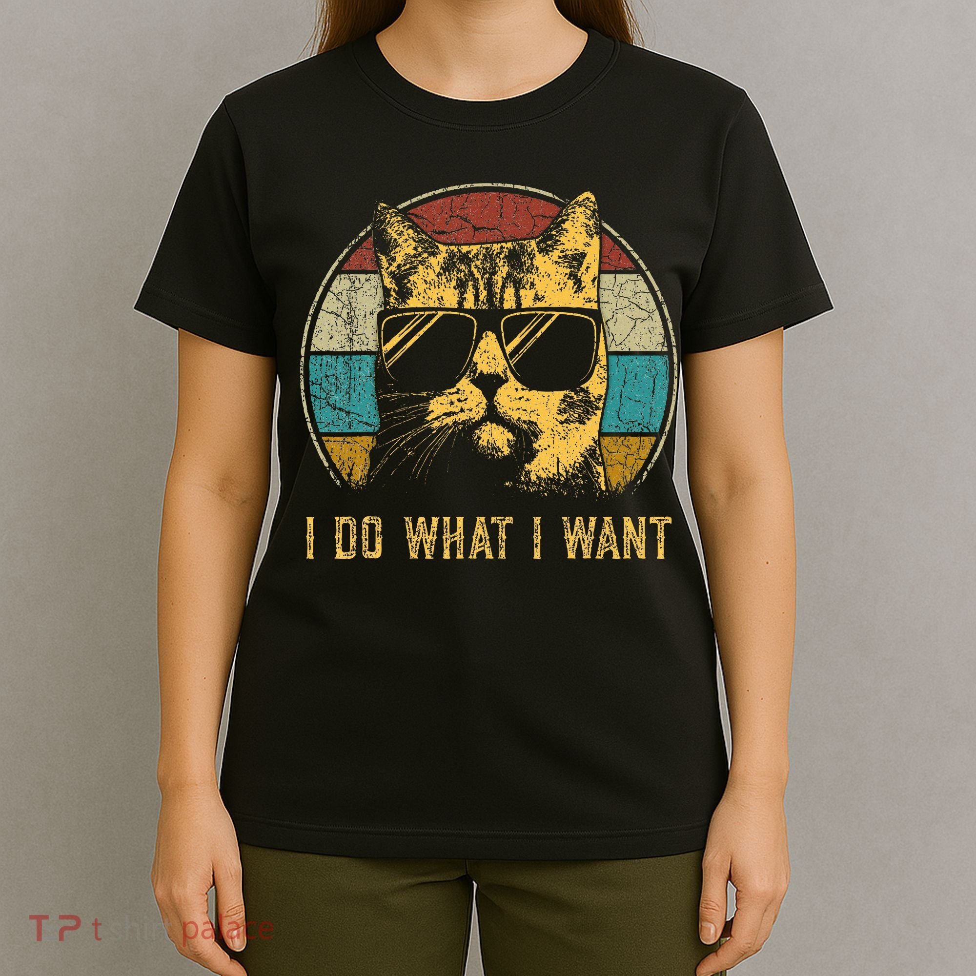 Cat Themed Funny I Do What I Want Cat T-Shirt