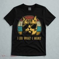 Cat Themed Funny I Do What I Want Cat T-Shirt thumb 5