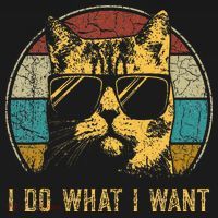 Cat Themed Funny I Do What I Want Cat Mousepad thumb 1