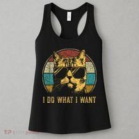 Cat Themed Funny I Do What I Want Cat Women's Tank Top thumb 3