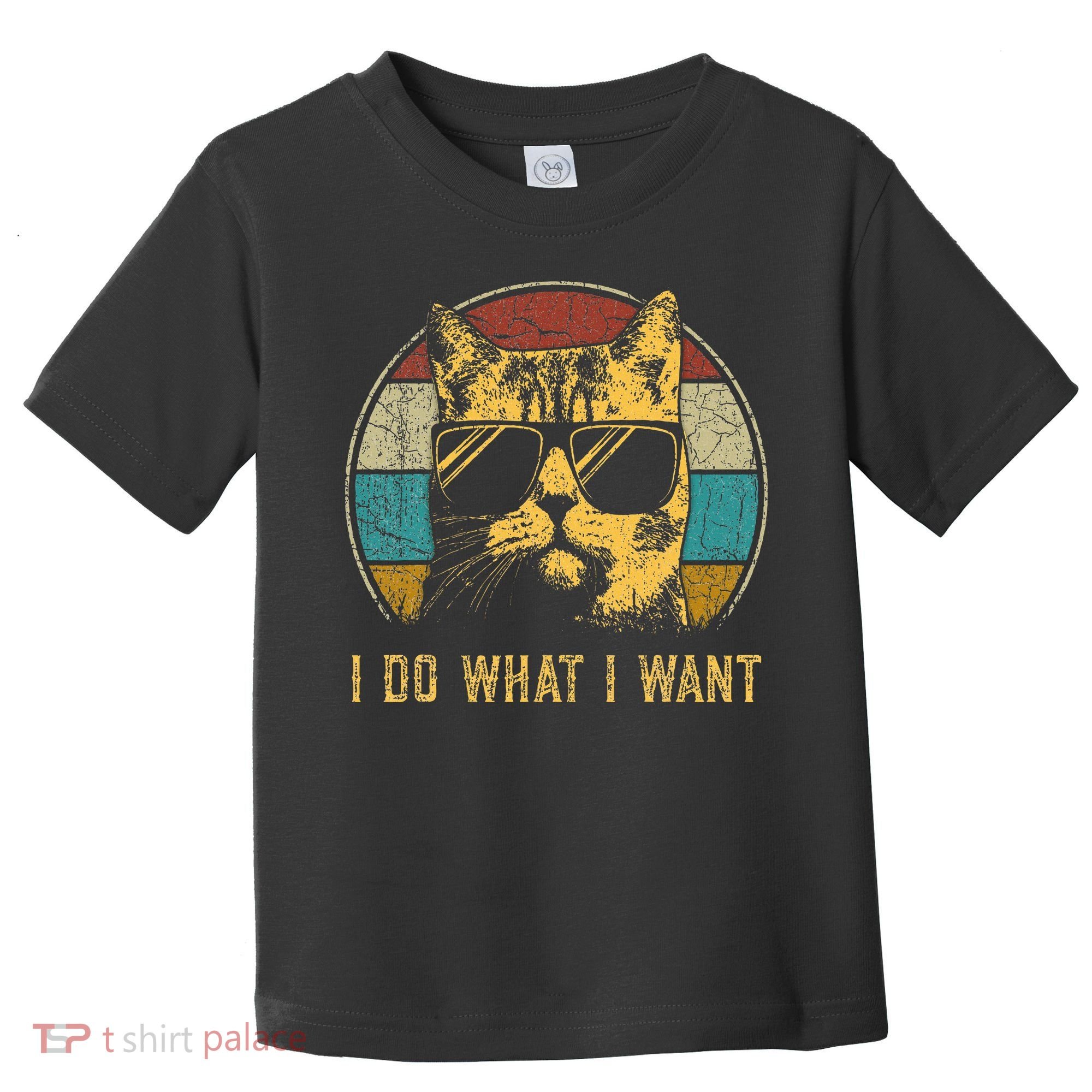 Cat Themed Funny I Do What I Want Cat Toddler T-Shirt