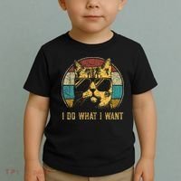 Cat Themed Funny I Do What I Want Cat Toddler T-Shirt thumb 2