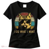 Cat Themed Funny I Do What I Want Cat Women's T-Shirt thumb 0