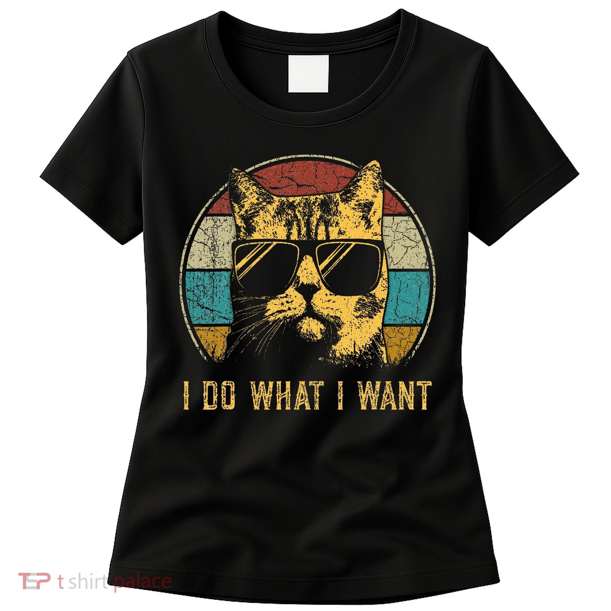 Cat Themed Funny I Do What I Want Cat Women's T-Shirt