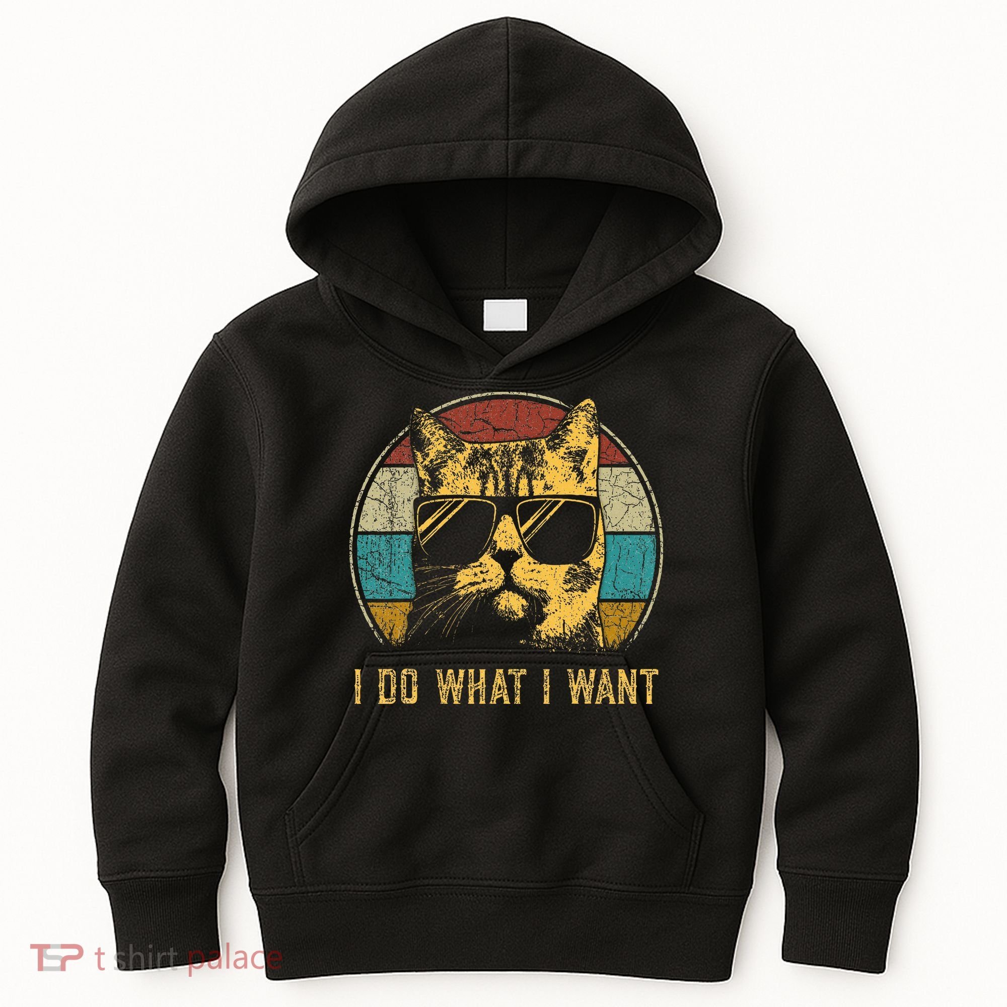 Cat Themed Funny I Do What I Want Cat Kids Hoodie