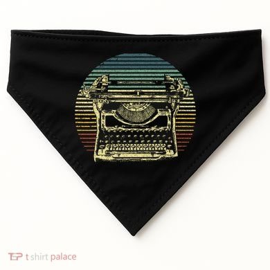 Cool Typewriter For Author Writer Keyboard USA-Made Doggie Bandana