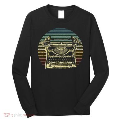 Cool Typewriter For Author Writer Keyboard Long Sleeve Shirt