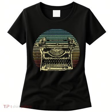 Cool Typewriter For Author Writer Keyboard Women's T-Shirt