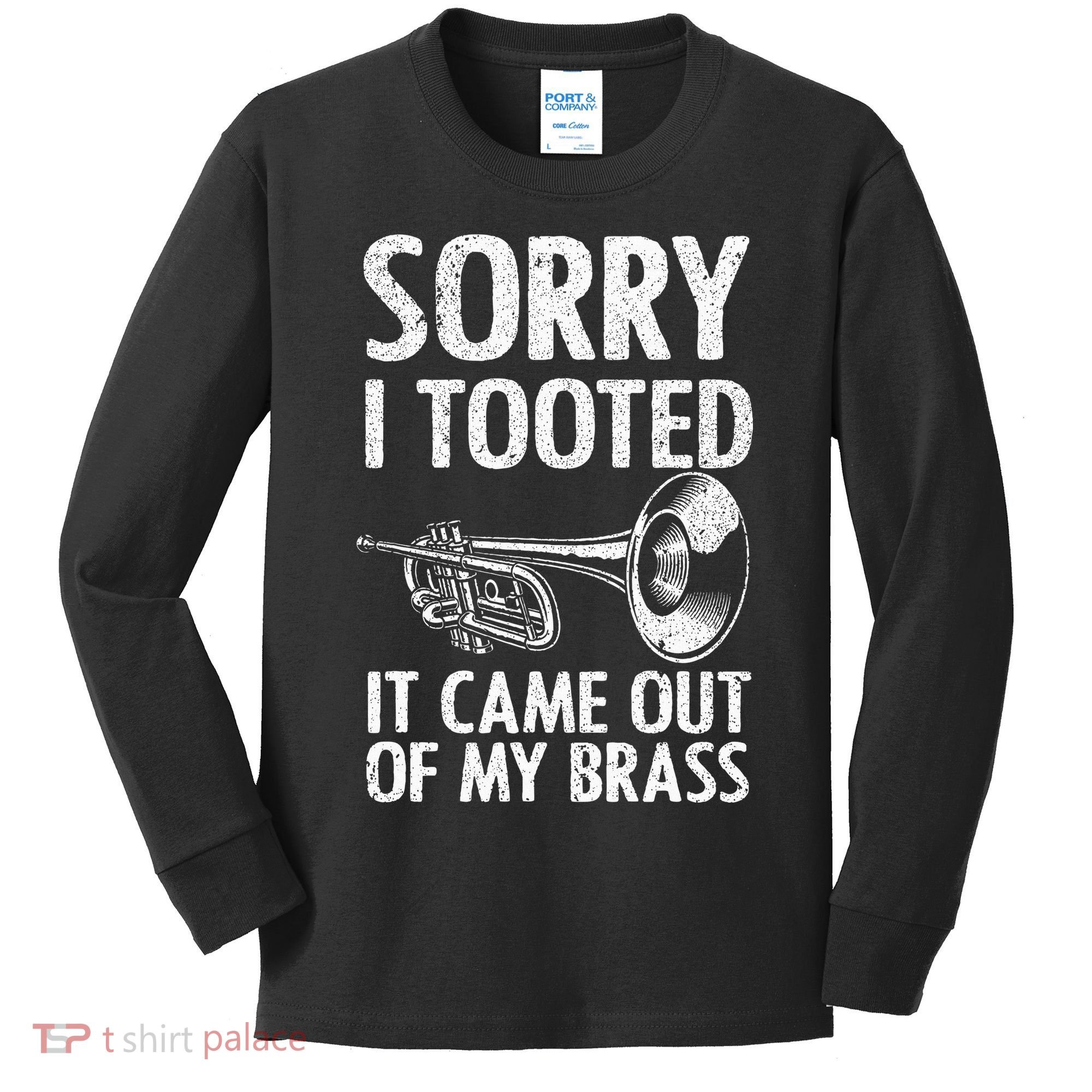 Cool Trumpet For Trumpet Player Jazz Band Trombone Kids Long Sleeve Shirt