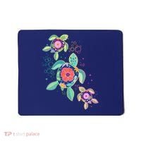 Cute Tropical Flower Ocean Sea Turtles Mousepad thumb 0