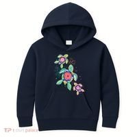 Cute Tropical Flower Ocean Sea Turtles Kids Hoodie thumb 0